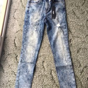 EXPRESS JEANS LEGGINGS High Rise size 2S 2 short